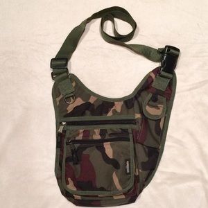 Compass Gear Green Camo Crossbody, 8 x 13